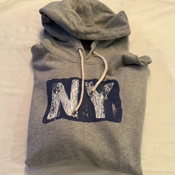 J. Crew Knit Goods Hooded Sweatshirt NY - Picture 1 of 3